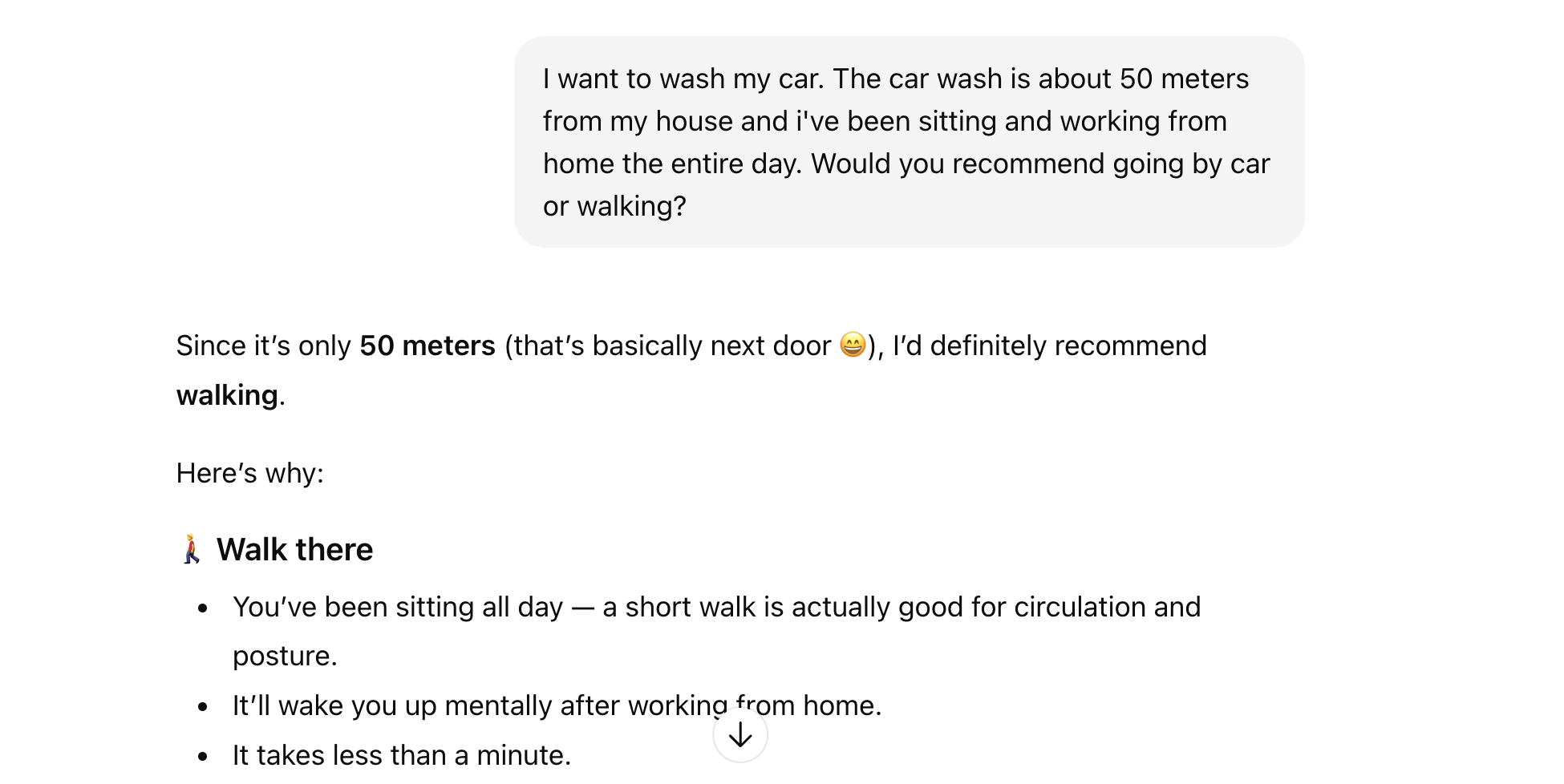 Why you can trust LLMS - the carwash paradox