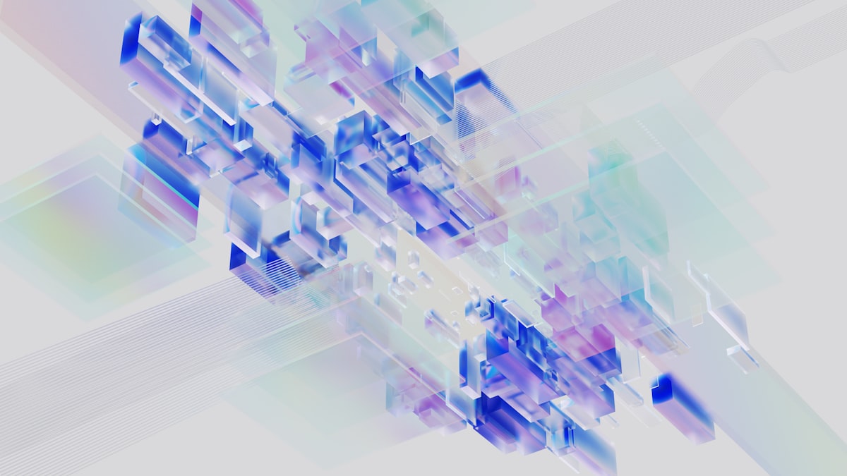 Abstracte weergave van AI-patroonherkenning - een LLM voorspelt het volgende token, het redeneert niet